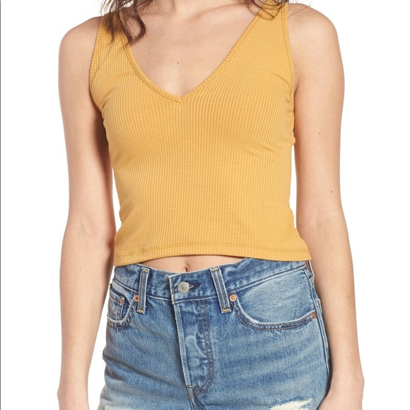 bp Tops - BP Double V Rib Knit Tank